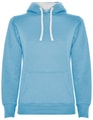Dames Hoodie Urban Roly SU1068 licht blauw-wit